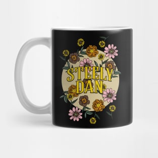 Steely Dan Name Personalized Flower Retro Floral 80s 90s Name Style Mug